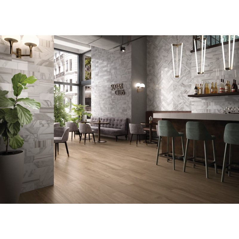 Line Wood Brown