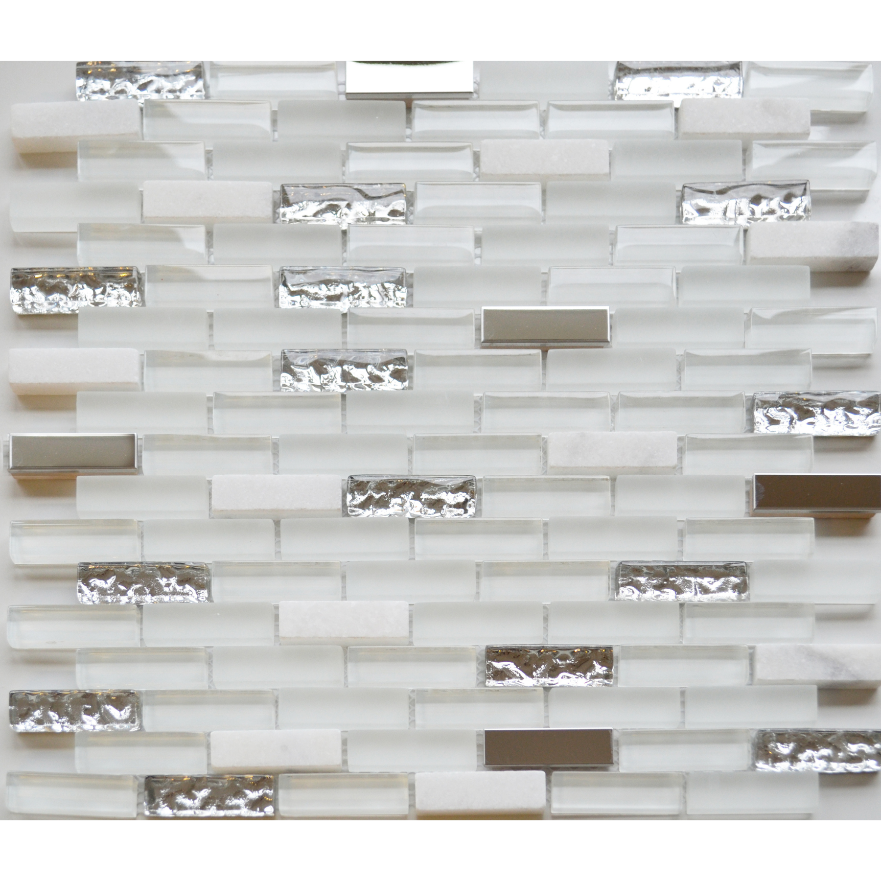 Ice White Mosaic Brick