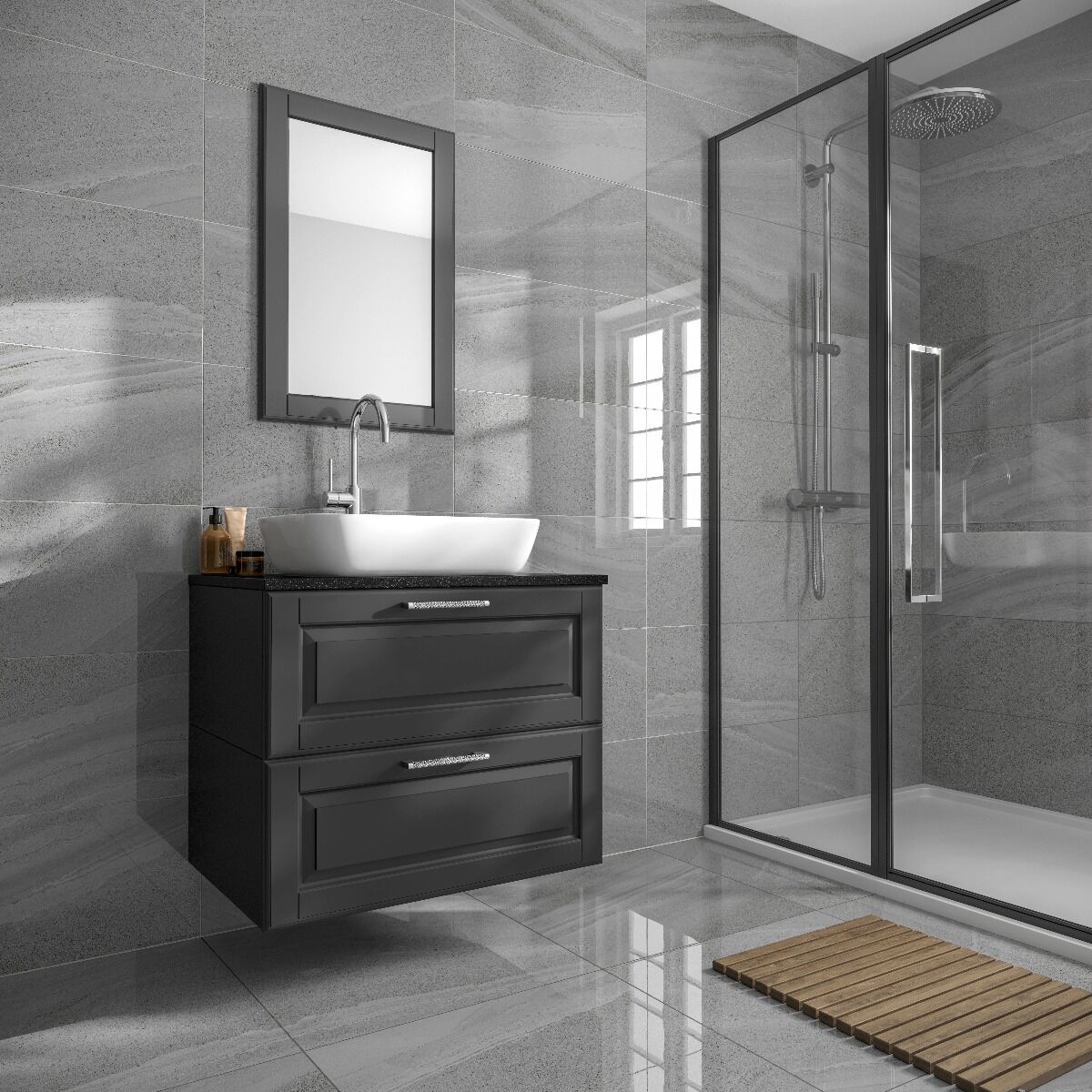 Anderley Dark Grey Polished