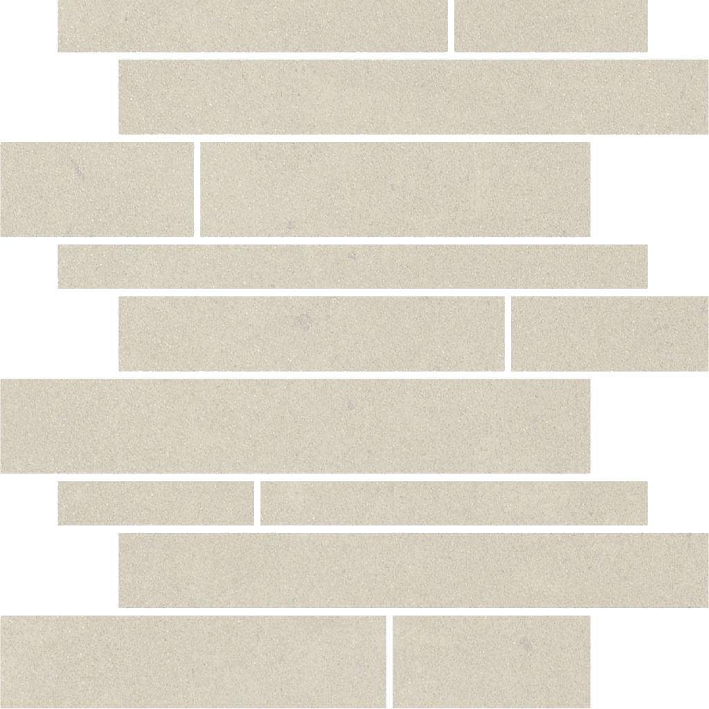Surface Off White Lappato Brick Mosaic