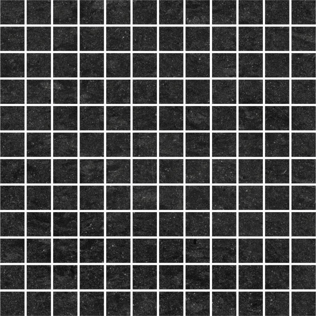 Lounge Black Unpolished 2.5cm Mosaic